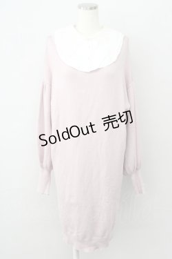 画像6: 【SALE】axes femme POETIQUE / 付け襟ニットワンピース  ピンク T-25-01-15-013-AX-OP-SA-ZT496