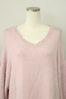 画像7: axes femme POETIQUE / 付け襟ニットワンピース  ピンク T-25-01-15-013-AX-OP-SA-ZT496