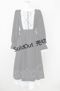 画像2: Sheglit / "Lycoris Fawn"ドレスワンピース  黒X白 T-25-01-17-029-EL-OP-HD-ZI