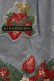 画像5: Jane Marple / Strawberry label scarfのデコパージュスカート  ブルーグレイ T-25-01-17-035-JM-SK-HD-ZI