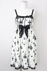 Angelic Pretty / Holy Lanternハイウエストジャンパースカート  アイボリー T-25-01-17-017-AP-OP-HD-ZS