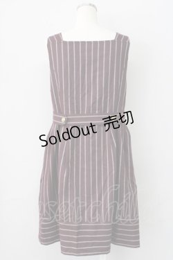 画像2: Jane Marple / レジメンタルジャンパースカート  ボルドー T-25-01-18-027-JM-OP-SA-ZI