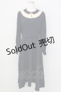 an another angelus / ヨーク配色レースワンピース  紺 T-25-01-18-029-CA-OP-SA-ZI
