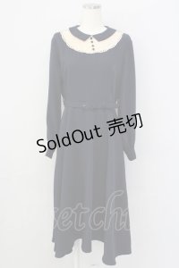 an another angelus / ヨーク配色レースワンピース  紺 T-25-01-18-029-CA-OP-SA-ZI