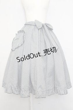 画像2: Physical Drop / ハートポケットサーキュラースカート&リボンクリップセット  黒Ｘ白チェック T-25-01-18-032-LO-SK-SA-ZI
