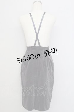 画像2: MILK / Velveteenバニーイヤースカート  グレーＸシルバー T-25-01-18-033-ML-SK-SA-ZI