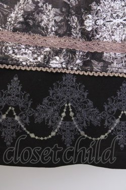 画像3: Rozen Kavalier / ウエストレース総柄スカート  グレーx白 T-25-01-18-037-OO-SK-SA-ZI