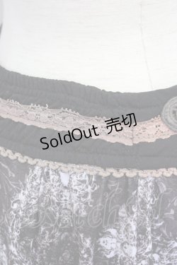 画像7: Rozen Kavalier / ウエストレース総柄スカート  グレーｘ白 T-25-01-18-037-OO-SK-SA-ZI