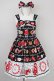 画像1: Angelic Pretty / French Cafe胸リボンジャンパースカートSet  黒 T-25-01-20-024-AP-OP-SA-ZY (1)