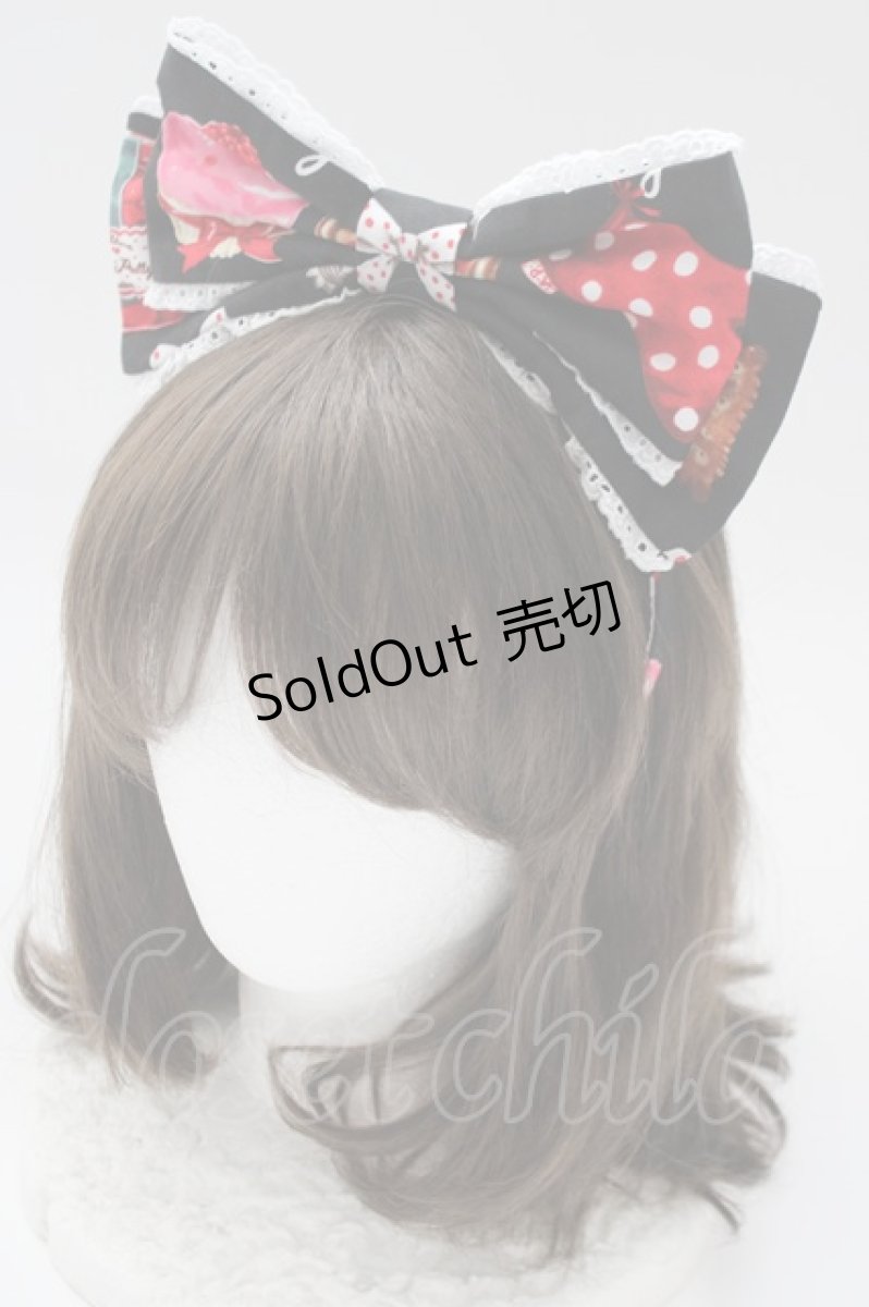 画像7: Angelic Pretty / French Cafe胸リボンジャンパースカートSet  黒 T-25-01-20-024-AP-OP-SA-ZY (7)