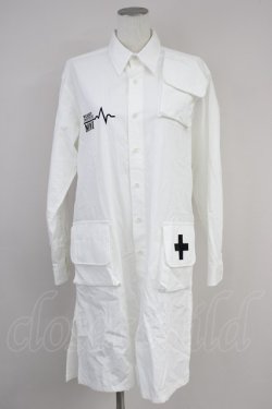 画像1: MILKBOY / DOCTOR'S COAT  ホワイト T-25-01-20-017-MB-OP-SA-ZI