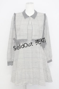 画像1: Bubbles /チェックワンピース F ベージュ T-25-01-22-023-CA-OP-SZ-ZT167