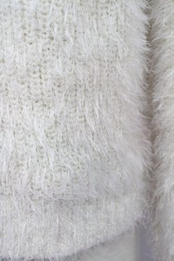 画像3: axes femme POETIQUE / お花パールラメ糸シャギーニット M 生成り T-25-01-22-003-AX-TO-SZ-ZT011