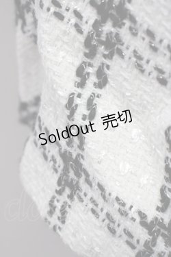 画像5: GRL / ダイヤチェック柄ツイードフレアミニスカート L アイボリー T-25-01-22-025-LO-PA-SZ-ZT167
