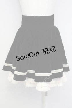 画像2: axes femme POETIQUE / ライン入りハイウエストスカート  黒 T-25-01-22-030-AX-SK-AS-ZT
