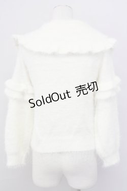 画像2: LIZ LISA / レースアップオフショルニット 0 白 T-25-01-22-004-LO-TO-SZ-ZT011