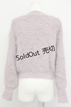 画像2: axes femme POETIQUE / ラメフェザーニットプルオーバー M ピンク T-25-01-22-012-AX-TO-SZ-ZT015