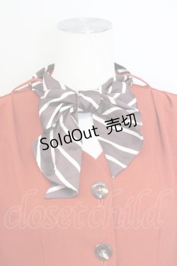 画像3: 【SALE】an another angelus / ストライプスカーフ付きワンピース F オレンジ T-25-01-22-016-CA-OP-SZ-ZT016