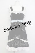 MILK / リリ・ドールDress  ブラック×シャーベット T-25-01-22-019-ML-OP-SZ-ZT016