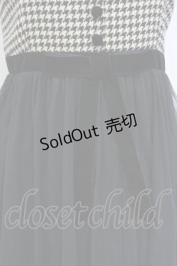 画像3: an another angelus / 千鳥格子チュールキャミワンピース F ベージュ×ブラック T-25-01-22-020-CA-OP-SZ-ZT016