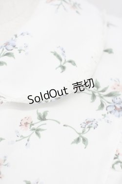 画像5: 【SALE】Honey Cinnamon / フラワーブーケプリントブラウス  白 T-25-01-24-002-LO-BL-SA-ZT390