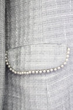 画像5: pium / ドーリーフリルツイードコート  グレー T-25-01-24-016-LO-CO-SA-ZT-C028