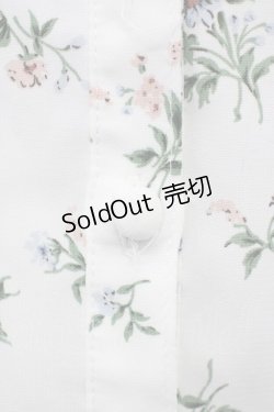 画像7: 【SALE】Honey Cinnamon / フラワーブーケプリントブラウス  白 T-25-01-24-002-LO-BL-SA-ZT390