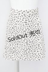 lilLilly / レオパードスカート  アイボリーＸブラウン T-25-01-24-019-LO-SK-SA-ZT076
