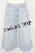 RNA / デニムクロップドワイドパンツ M ライトブルー T-25-01-24-020-PU-PA-SA-ZT076