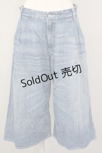 RNA / デニムクロップドワイドパンツ M ライトブルー T-25-01-24-020-PU-PA-SA-ZT076