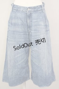 画像1: RNA / デニムクロップドワイドパンツ M ライトブルー T-25-01-24-020-PU-PA-SA-ZT076