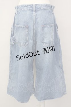 画像2: RNA / デニムクロップドワイドパンツ M ライトブルー T-25-01-24-020-PU-PA-SA-ZT076