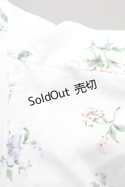 画像9: 【SALE】Honey Cinnamon / フラワーブーケプリントブラウス  白 T-25-01-24-002-LO-BL-SA-ZT390