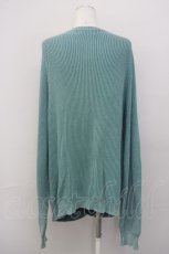 画像2: 【SALE】RNA / ケミカルニットカーディガン M ブルーグリーン T-25-01-24-009-PU-TO-SA-ZT330 (2)
