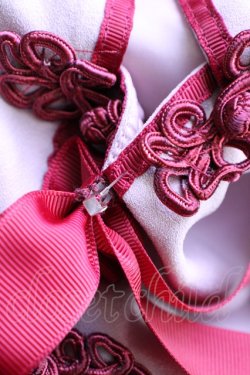 画像9: Amavel / フィット&フレアチャイナワンピース  ピンクXボルドー T-25-01-24-011-CA-OP-SA-ZT330