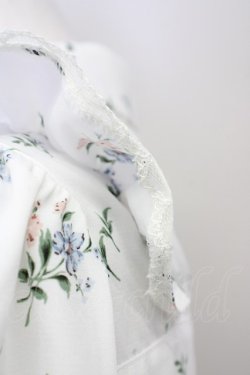 画像3: Honey Cinnamon / フラワーブーケプリントブラウス  白 T-25-01-24-002-LO-BL-SA-ZT390