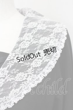 画像3: Rojita / 衿レースWベルトワンピース  黒 T-25-01-24-013-LO-OP-SA-ZT330