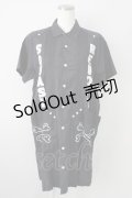 RNA / ボーンパナマシャツワンピース M ブラック T-25-01-26-023-PU-BL-SA-ZT