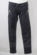 RNA / ポケットZIPスリムパンツ M ブラックデニム T-25-01-26-027-PU-PA-SA-ZT382
