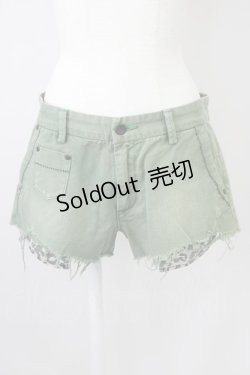 画像1: RNA / 後ろポケット刺繍入りショートパンツ M グリーン T-25-01-26-028-PU-PA-SA-ZT382
