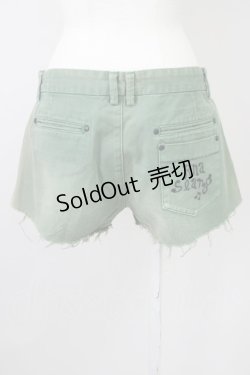 画像2: RNA / 後ろポケット刺繍入りショートパンツ M グリーン T-25-01-26-028-PU-PA-SA-ZT382