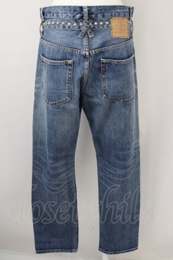 画像2: RNA / スタッズ付デニムパンツ S ライトブルー T-25-01-26-029-PU-PA-SA-ZT119