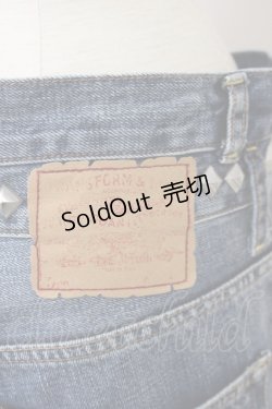 画像3: 【SALE】RNA / スタッズ付デニムパンツ S ライトブルー T-25-01-26-029-PU-PA-SA-ZT119