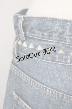 画像4: 【SALE】RNA / スタッズ付デニムパンツ S ライトブルー T-25-01-26-029-PU-PA-SA-ZT119