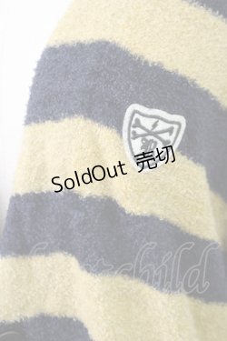 画像3: RNA / パイル地ボーダーカーディガン M イエロー×ネイビー T-25-01-26-035-PU-TO-SA-ZT382
