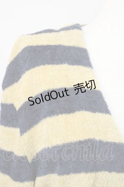 画像4: RNA / パイル地ボーダーカーディガン M イエロー×ネイビー T-25-01-26-035-PU-TO-SA-ZT382