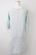 画像2: 【SALE】WORLD WIDE LOVE！(Rydia) / プリントラグラン五分袖Tシャツ  グレー×ミント T-25-01-26-004-PU-TS-SA-ZT033 (2)