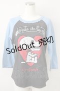 RNA / スヌーピースカルptTシャツ M ブルー×グレー T-25-01-26-007-PU-TS-SA-ZT033