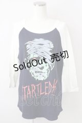 RNA / フランケンTシャツ L アイボリー×ネイビー T-25-01-26-008-PU-TS-SA-ZT033