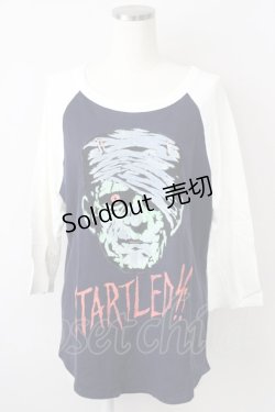 画像1: RNA / フランケンTシャツ L アイボリー×ネイビー T-25-01-26-008-PU-TS-SA-ZT033